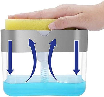 2 in 1 Soap Dispenser + Sponge