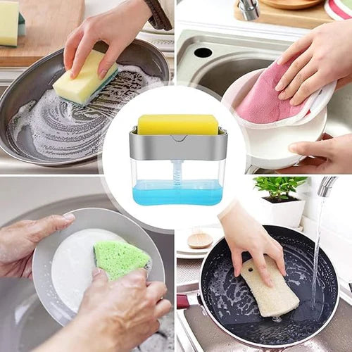 2 in 1 Soap Dispenser + Sponge